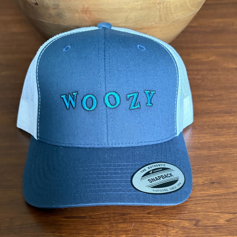 WOOZY Blue & White Mesh Snapback Hat